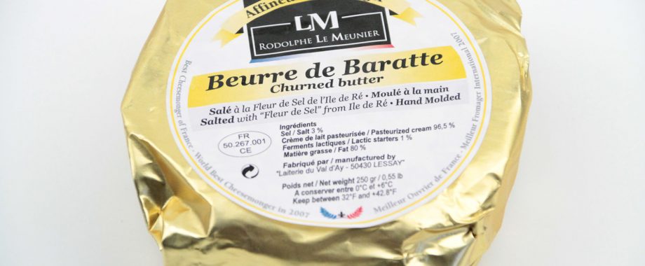 Beurre de Baratte Sel/Salted Butter, Butter & Cultured Dairy